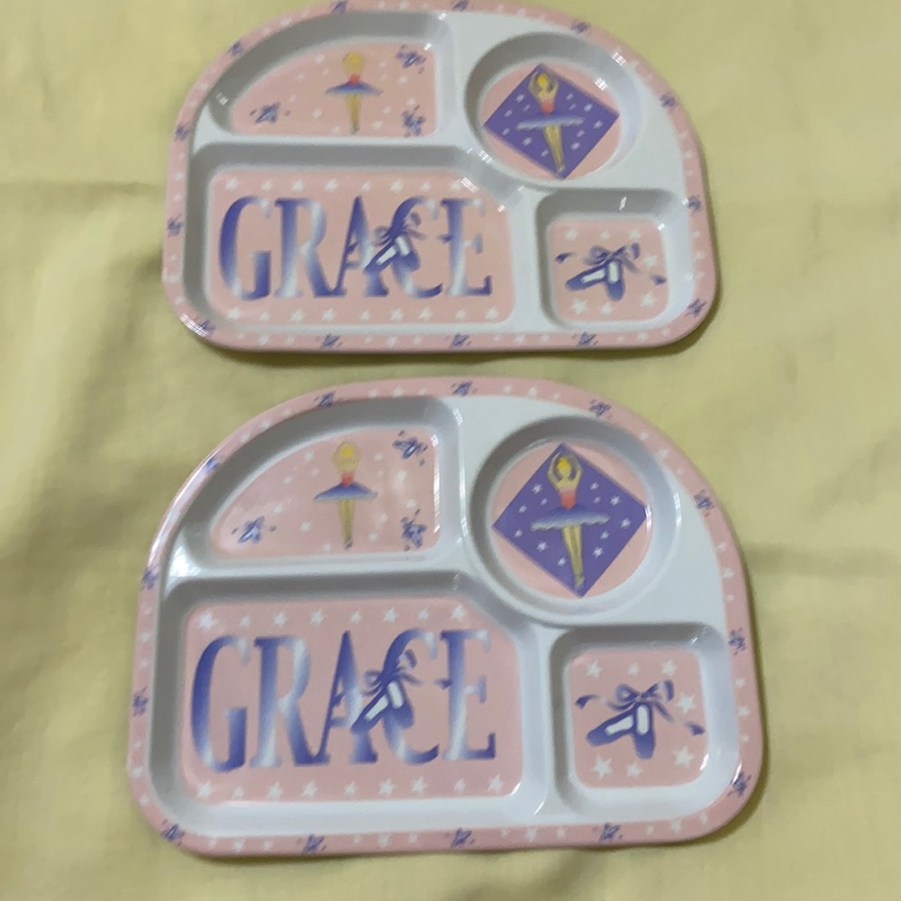 Set of 2 Ballet Plates